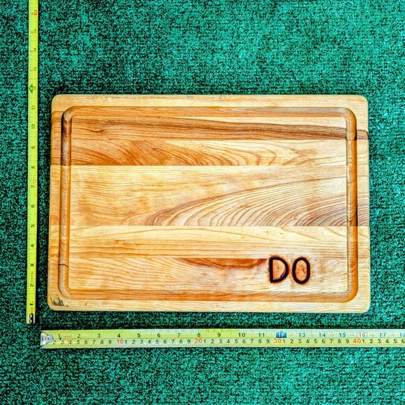 D O Letter Branding Iron Steak/Bread/Meat Brand Iron+2 Wood Cutting Boards New - Picture 3 of 6